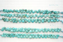 Load image into Gallery viewer, (Half Strand/1 Strand) High Quality Arizona Turquoise Trilliant Cut 10 x 6 x 4mm
