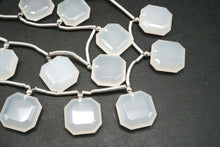 画像をギャラリービューアに読み込む, （2/10pc）　ホワイトオニキス　スクエア　オクタゴン
