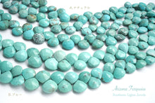 Load image into Gallery viewer, (Half Strand/1 Strand) High Quality Arizona Turquoise Trilliant Cut 10 x 6 x 4mm
