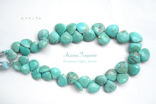 Load image into Gallery viewer, (Half Strand/1 Strand) High Quality Arizona Turquoise Trilliant Cut 10 x 6 x 4mm
