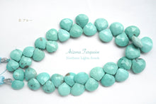 Load image into Gallery viewer, (Half Strand/1 Strand) High Quality Arizona Turquoise Trilliant Cut 10 x 6 x 4mm
