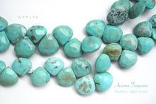 Load image into Gallery viewer, (Half Strand/1 Strand) High Quality Arizona Turquoise Trilliant Cut 10 x 6 x 4mm
