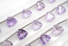 画像をギャラリービューアに読み込む, 宝石質　ピンク　アメシスト　トリリオン　バックカービング
