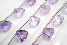 画像をギャラリービューアに読み込む, 宝石質　ピンク　アメシスト　トリリオン　バックカービング
