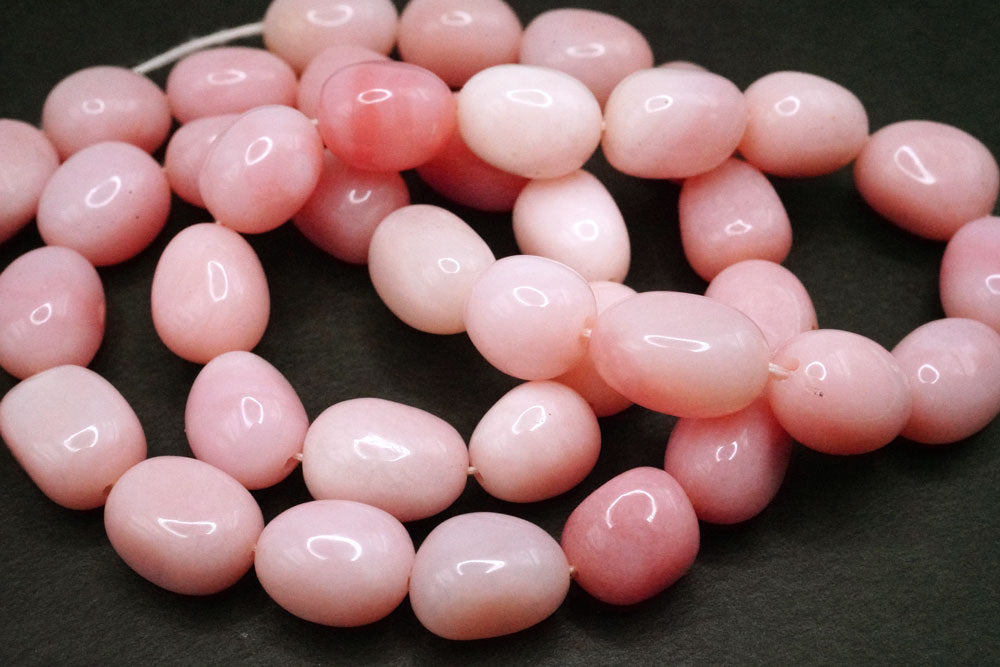 宝石質　ピンクオパール　スムースタンブル