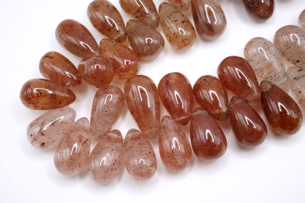 レッドモスクォーツ　スムースドロップ