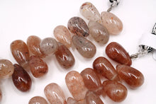 画像をギャラリービューアに読み込む, レッドモスクォーツ　スムースドロップ
