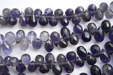 Load image into Gallery viewer, (30 grains per row) Fine Kyanite Smooth Drop Beads 7-10mm
