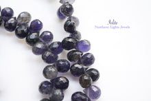 Load image into Gallery viewer, (30 grains per row) Fine Kyanite Smooth Drop Beads 7-10mm
