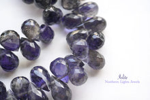 Load image into Gallery viewer, (30 grains per row) Fine Kyanite Smooth Drop Beads 7-10mm
