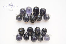 Load image into Gallery viewer, (30 grains per row) Fine Kyanite Smooth Drop Beads 7-10mm
