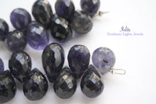 Load image into Gallery viewer, (30 grains per row) Fine Kyanite Smooth Drop Beads 7-10mm
