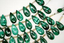 画像をギャラリービューアに読み込む, マラカイト　スムース　ペアシェイプ
