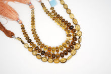 画像をギャラリービューアに読み込む, 宝石質　ハニークォーツ　スムース　オーバル　ロンデル
