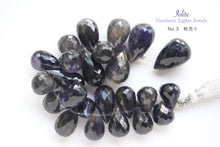 Load image into Gallery viewer, (30 grains per row) Fine Kyanite Smooth Drop Beads 7-10mm
