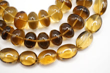 画像をギャラリービューアに読み込む, 宝石質　ハニークォーツ　スムース　オーバル　ロンデル
