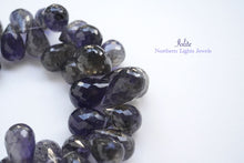 Load image into Gallery viewer, (30 grains per row) Fine Kyanite Smooth Drop Beads 7-10mm
