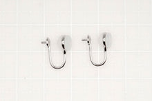 画像をギャラリービューアに読み込む, （ロジウムメッキ）　銀製　イヤリング　イヤークリップ　SV925　パーツ
