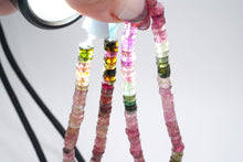 画像をギャラリービューアに読み込む, マルチカラー　トルマリン　ファセット　タイヤ
