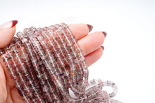 画像をギャラリービューアに読み込む, （半連/1連）エレスチャルクォーツ　ファセット　ボタン　スーパーセブン　水晶
