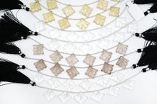 画像をギャラリービューアに読み込む, （No.1-4）リーフ　カービング　ビアクォーツ　水晶　スモーキークォーツ　彫り
