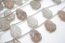 画像をギャラリービューアに読み込む, （No.1-2）ピーコック　カービング　ムーンストーン　彫り

