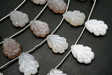 画像をギャラリービューアに読み込む, （No.1-2）ピーコック　カービング　ムーンストーン　彫り
