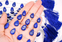 画像をギャラリービューアに読み込む, （M/L)ラピスラズリ　マイクロカット　ファセット　ペアシェイプ　6pc
