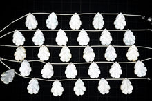 Load image into Gallery viewer, (Half row 10 grains / 1 row 20 grains) Large chocolate moonstone pear shape micro cut
