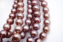 Load image into Gallery viewer, (Random 1 grain sold) High quality freshwater pearl Edison pearl baroque natural color purple pink creo hole
