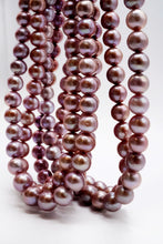 Load image into Gallery viewer, (Random 1 grain sold) High quality freshwater pearl Edison pearl baroque natural color purple pink creo hole
