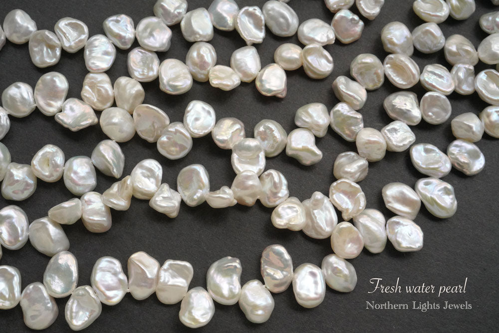 天然淡水パール　バロック　ケシ　花びら　天然色　ハンドメイドパーツ　ペタル 天然淡水パール バロック 花びら 無核 天然色 ネックレス ハンドメイド