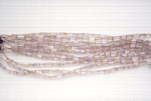 Load image into Gallery viewer, (17-19 grains per row) Fine Ametrine Faceted Cylinder/Tube Cut Beads
