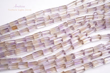 Load image into Gallery viewer, (17-19 grains per row) Fine Ametrine Faceted Cylinder/Tube Cut Beads
