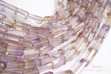 Load image into Gallery viewer, (17-19 grains per row) Fine Ametrine Faceted Cylinder/Tube Cut Beads
