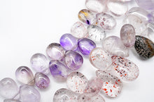 画像をギャラリービューアに読み込む, （S/M） エレスチャルクォーツ　スムース　ペアシェイプ　スーパーセブン
