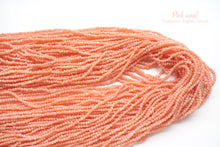 Load image into Gallery viewer, (1 strand 39cm) Natural Pink Coral Yatara Beads [Thin] 4-8.5×1.5-2mm Coral
