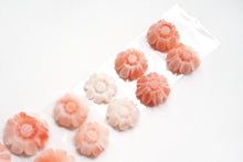 Load image into Gallery viewer, (1 row 43 cm) High quality Kochi natural color peach coral Yatara beads + round ball peach coral
