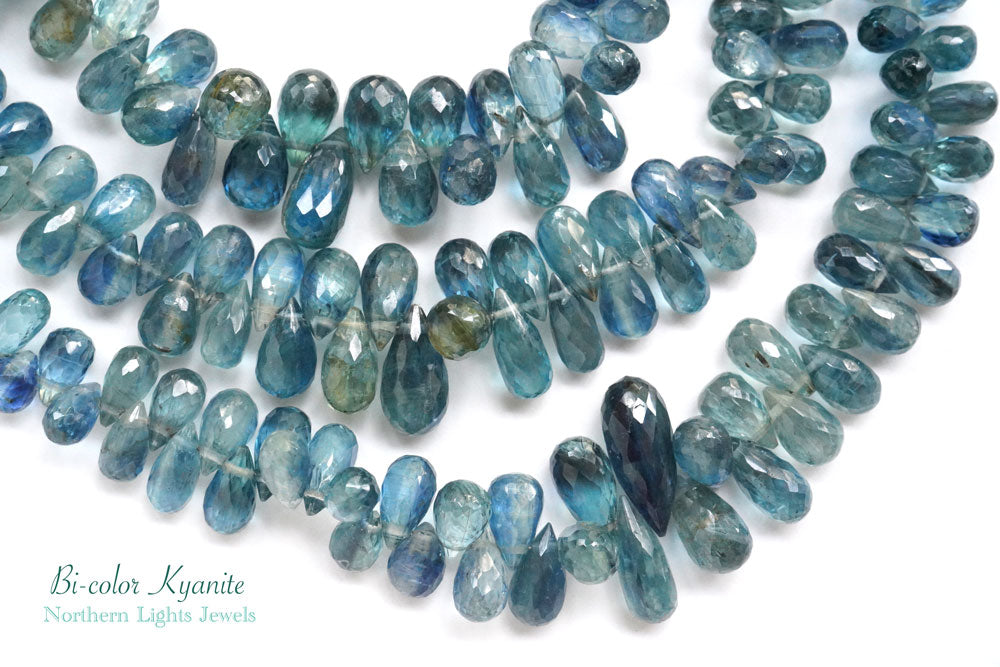 (21-23 grains per row) Nepal Indigo Blue Moscayanite Plain Pear Shape