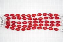 画像をギャラリービューアに読み込む, マイクロカット　カーネリアン　ファセット　貫通穴　ペアシェイプ
