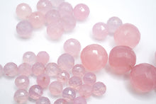 画像をギャラリービューアに読み込む, （5/7/10mm）　マイクロカット　ラベンダーカルセドニー　片穴　丸玉
