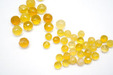 画像をギャラリービューアに読み込む, （5/7mm）　マイクロカット　イエローオパール　片穴　丸玉
