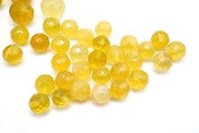 画像をギャラリービューアに読み込む, （5/7mm）　マイクロカット　イエローオパール　片穴　丸玉
