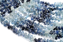 Load image into Gallery viewer, (S/M) Burmese blue sapphire small teardrop cut beads
