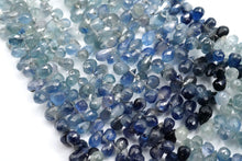 Load image into Gallery viewer, (S/M) Burmese blue sapphire small teardrop cut beads
