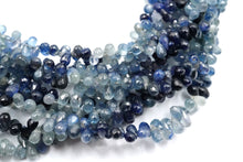 Load image into Gallery viewer, (S/M) Burmese blue sapphire small teardrop cut beads
