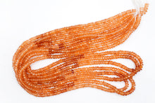 Load image into Gallery viewer, (Half Strand/1 Strand) Gem Quality Unheated Spessartite Garnet Large Button Cut/Rondel Mandarin Garnet
