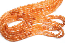 Load image into Gallery viewer, (Half Strand/1 Strand) Gem Quality Unheated Spessartite Garnet Large Button Cut/Rondel Mandarin Garnet
