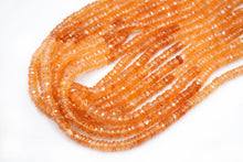 Load image into Gallery viewer, (Half Strand/1 Strand) Gem Quality Unheated Spessartite Garnet Large Button Cut/Rondel Mandarin Garnet
