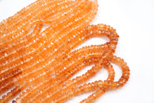Load image into Gallery viewer, (Half Strand/1 Strand) Gem Quality Unheated Spessartite Garnet Large Button Cut/Rondel Mandarin Garnet
